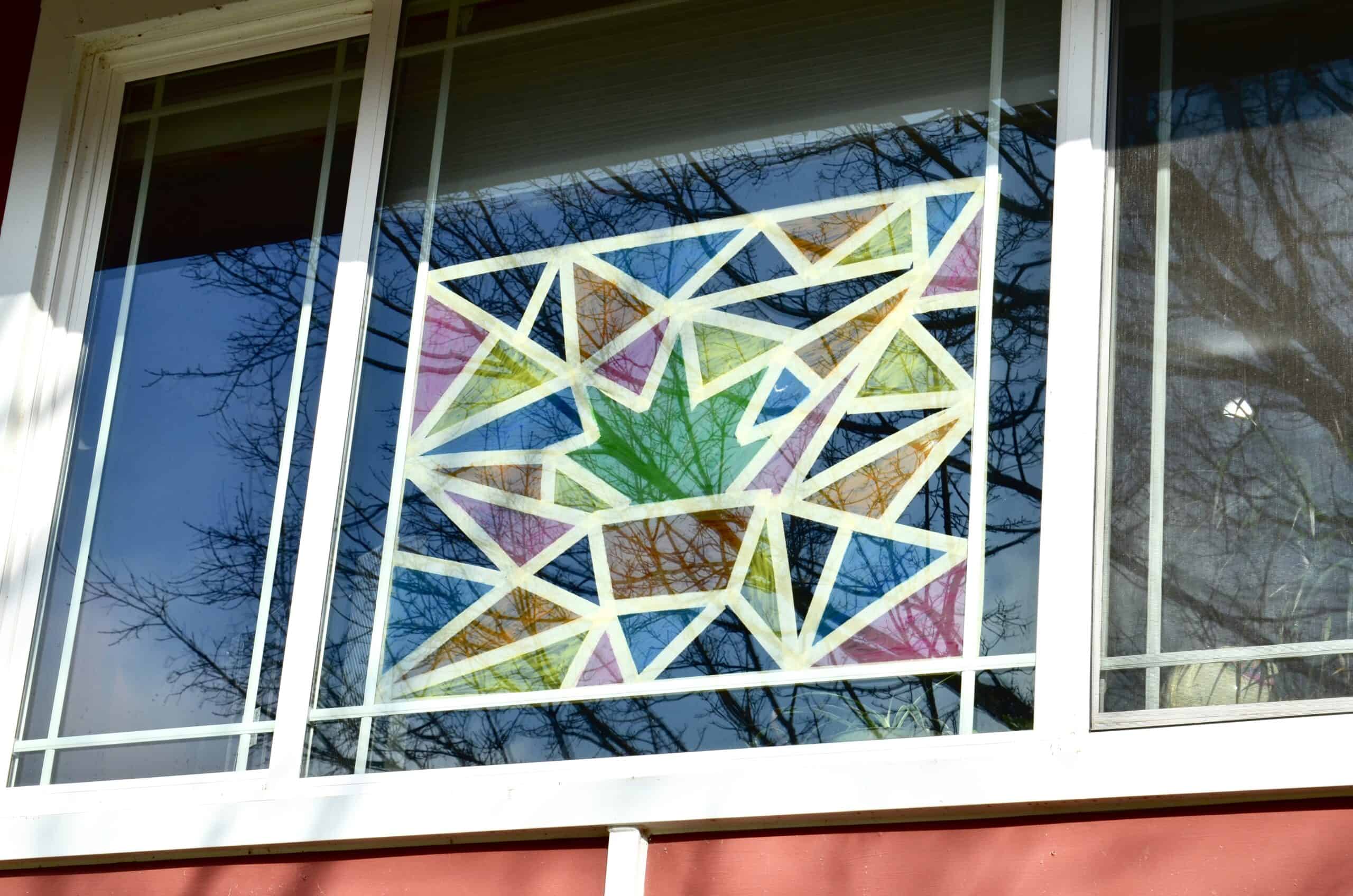 How to Paint Stained Glass Windows at Home Art Activity for Kids